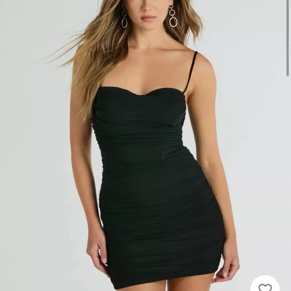 Black Windsor Corset Mini Dress - Picture 1 of 5